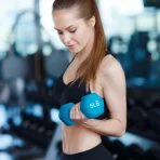 3 Pair Neoprene Coated Hexagon Shaped Dumbbell Set with 3, 5, and 8 Pound Hand Weights, Weight Stand, and Assembly Tool - Image 3