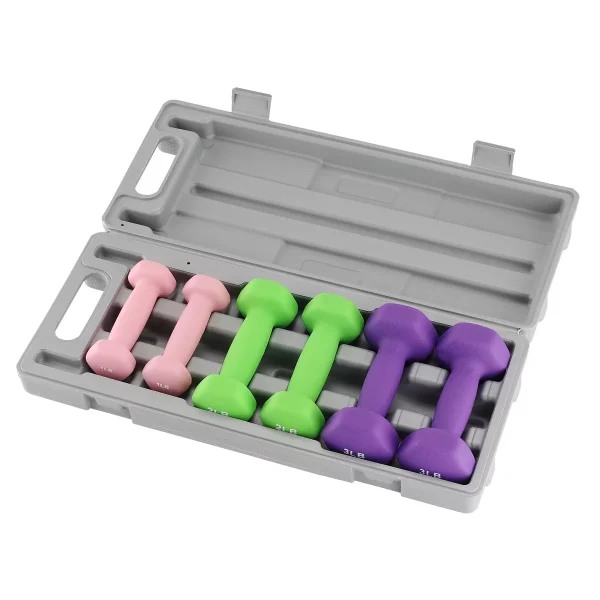 Dumbbell Weights Set for Home Gym, PVC Coated Dumbbell Hand Weights