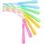 Blue Panda 4 Pack Beaded Jump Rope for Kids, Skipping Toys for Girls Starter Fitness Workout (9.2 Feet, 4 Colors) - Image 4