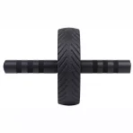 Compact Exercise Fitness Abdominal Core Building Workout Single Non Slip Ab Roller Wheel Equipment with Handles for Home Gym and Toning - Image 2