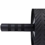 Compact Exercise Fitness Abdominal Core Building Workout Single Non Slip Ab Roller Wheel Equipment with Handles for Home Gym and Toning - Image 4